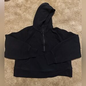 Black Lululemon quarter zip scuba. Size xs/s